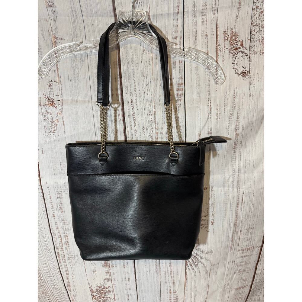DKNY Black Tote Bag Shoulder Purse Large Everyday Work Bag